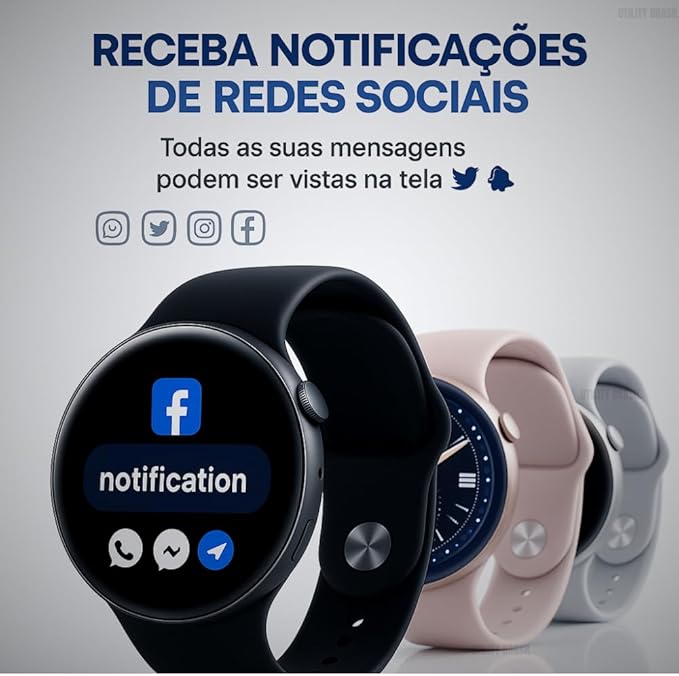Smartwatch Nexto Round com Chamadas Bluetooth