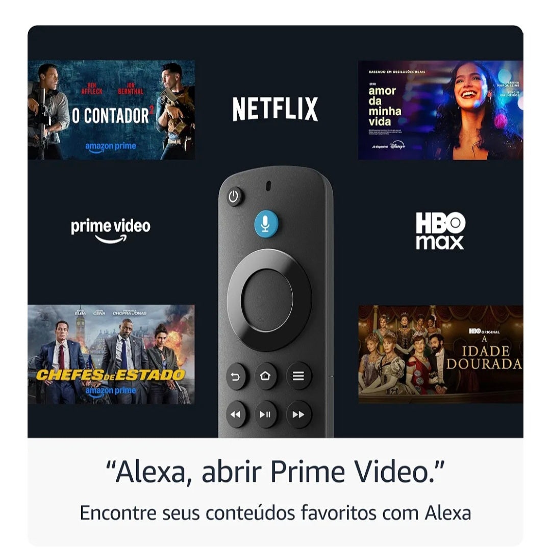 Fire TV Stick HD original Amazon com Alexa – Streaming Full HD para Qualquer TV